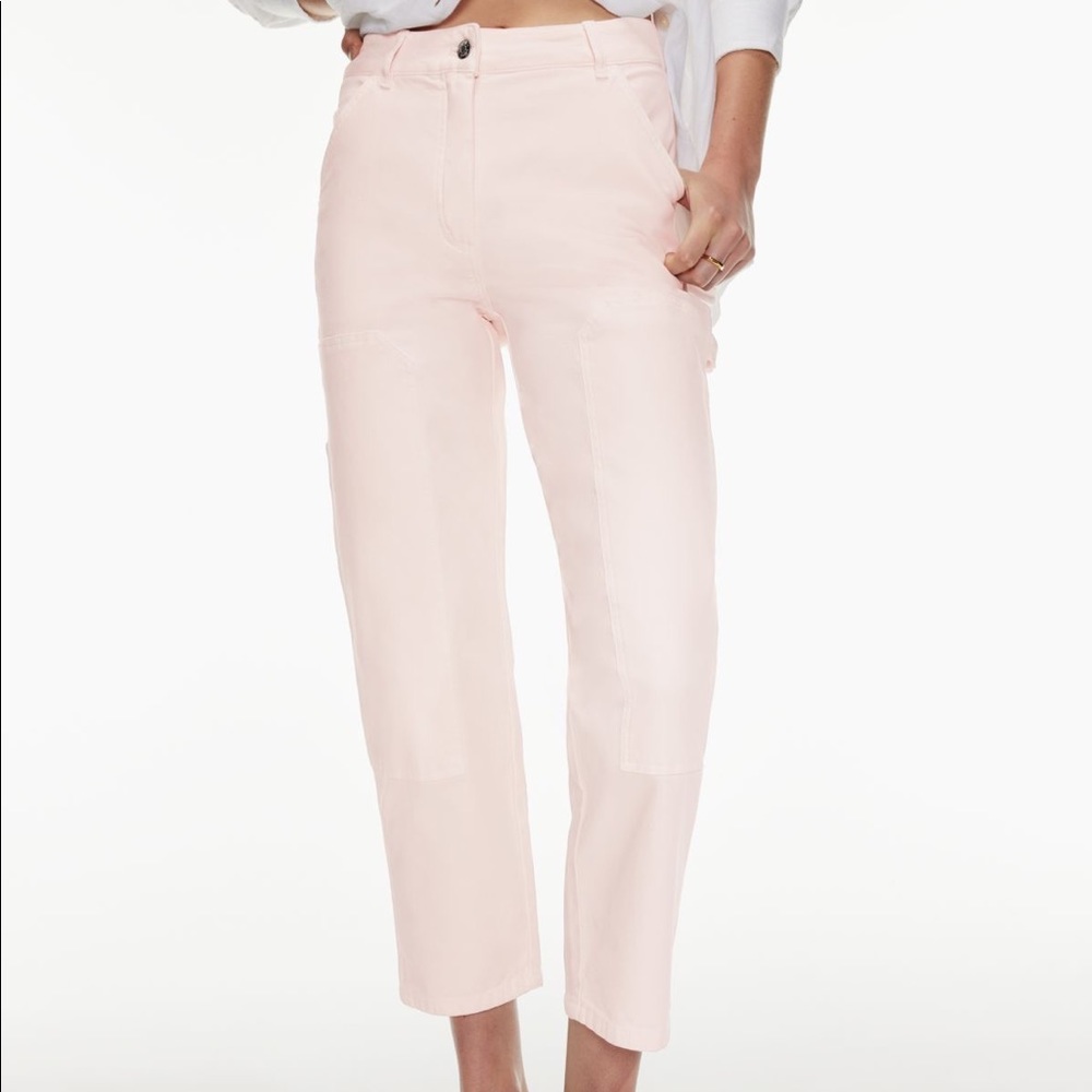 Aritzia Wilfred Light Pink Cargo Pant